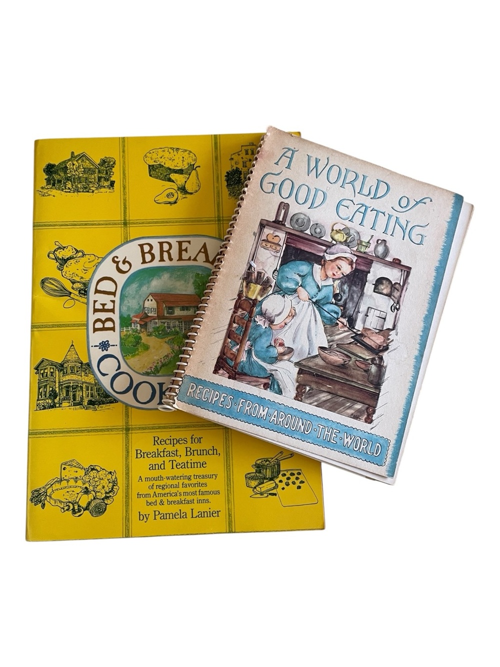 Two Vintage PB Cookbooks “Bed & Breakfast Cookbook” & “A World of Good Eating”
